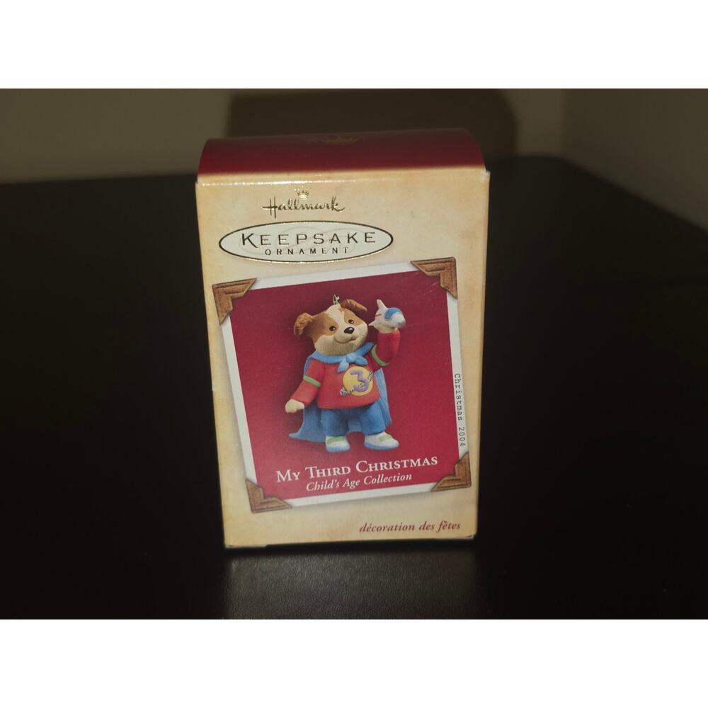Hallmark Keepsake Ornament My Third‎ Christmas 2004 Child's Age Collection Dog